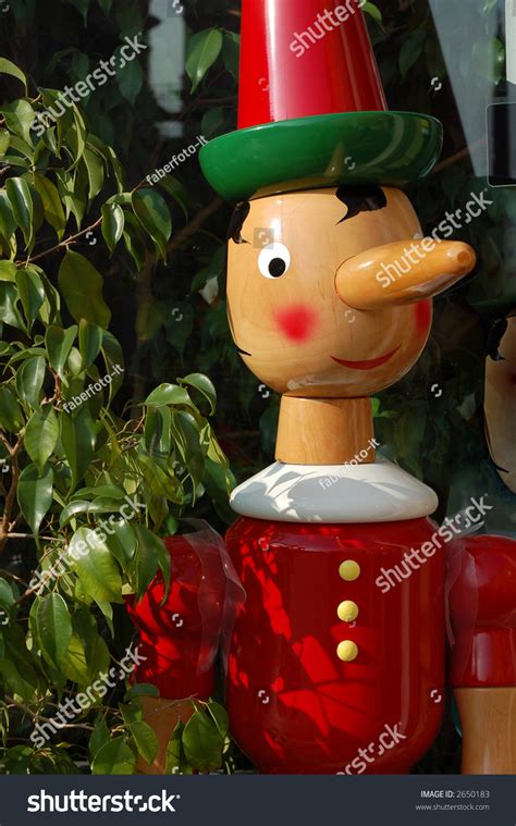 Pinocchio Famous Italian Wooden Puppet With Long Nose Stock Photo