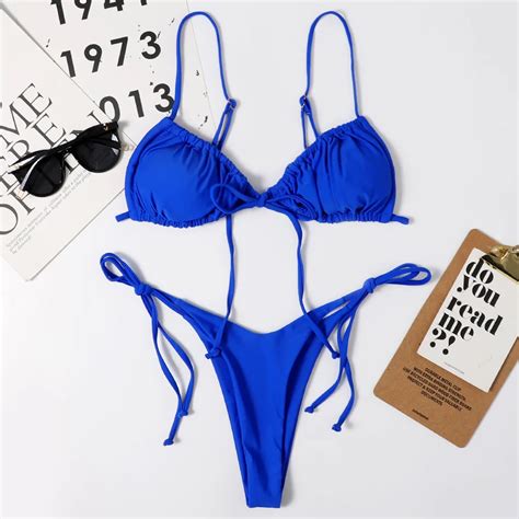 Sexy Micro Bikini 2021 Maiô Feminino Bandagem Conjunto De Banho