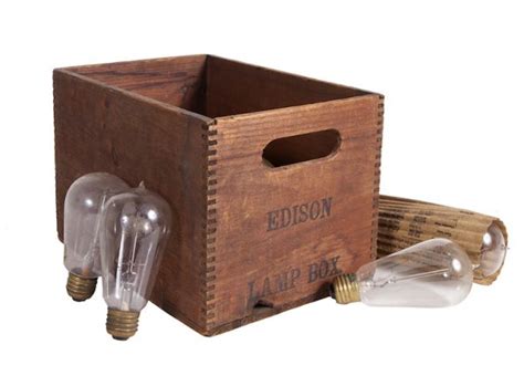 Edison Light Bulbs Box • Antique Advertising