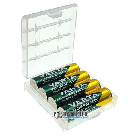 Аккумулятори AA Varta 2600 mah в пластиковом боксе на 4 шт ...