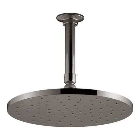 Kohler 1 Spray Pattern With 25 Gpm 10 In Ceiling Mount Fixed Shower Head In Vibrant Titanium K