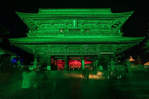 Zenkoji Illumination To Celebrate Olympics Editorial Image - Image of ...