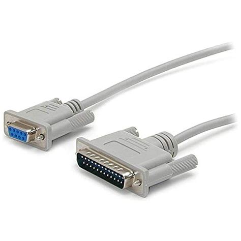 10 Ft Cross Wired Db9 To Db25 Serial Null Modem Cable Fm Null