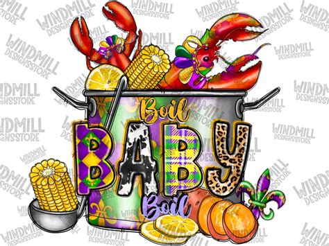 Boil Baby Boil Png Crawfish Pot Png Sublimation Crawfish Pot Png