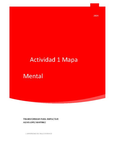 A1 ALM Transformar Para Impactar Actividad 1 Mapa Mental 2024