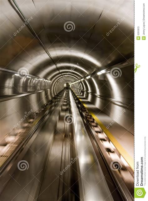 Train Moving in Tunnel stock image. Image of dark, speedy - 5291813