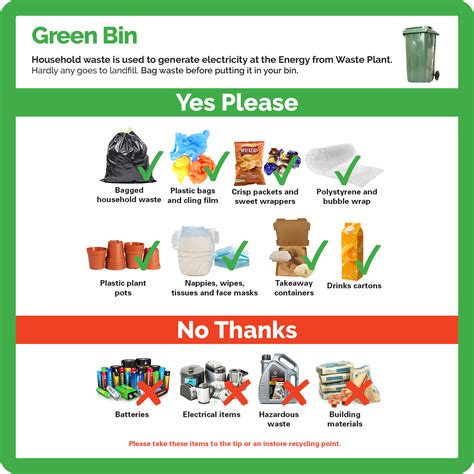 What goes in your bins and recycling | NELC