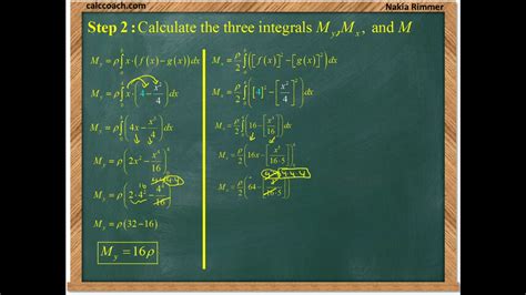 Integration Applications Center Of Mass Example 3 Youtube