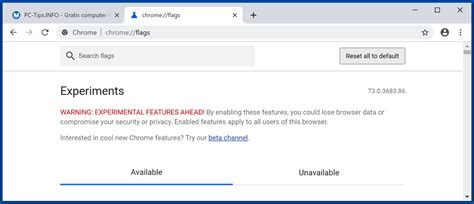 The Best Experimental Features For Google Chrome Try Them Now Pc Tips