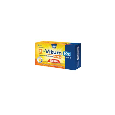 D Vitum Forte 2000 j m K2 MK 7 Witaminy D i K dla dorosłych 120