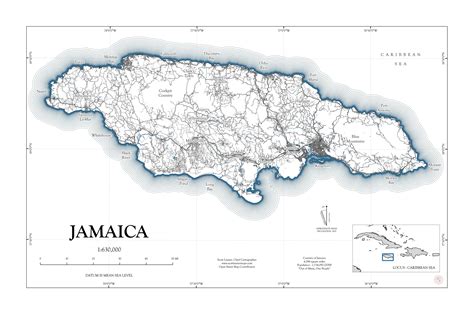 Jamaica Map Jamaican Island Maps Jamaica Print Jamaica Map Art