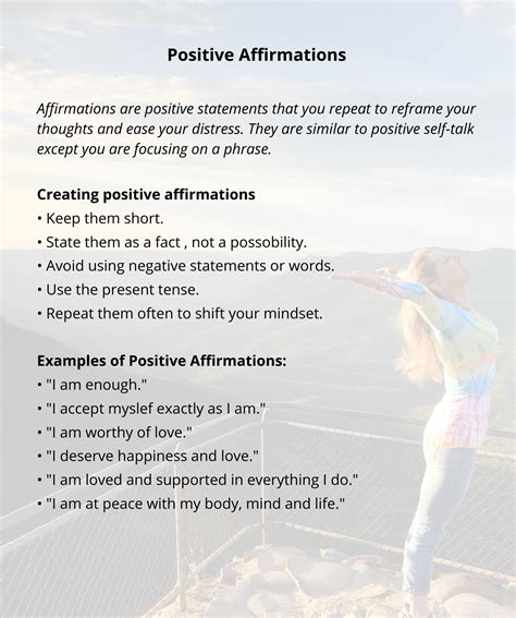 Positive Affirmations | ToolsForAllTeens.com