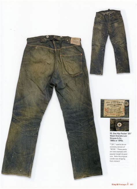 Levi Strauss Lot 201 1880s Or 1890s Vintage Jeans Vintage Denim