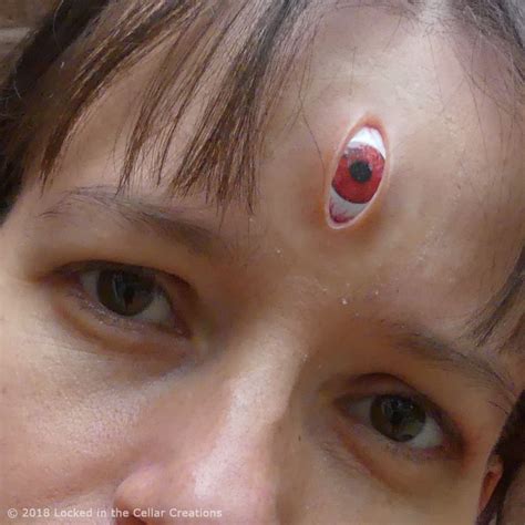 Narrow Vertical Third Eye Prosthetic With Glossy Eye Insert Etsy Denmark