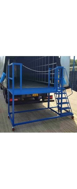 Lorry Trailer Access Mobile Unloading Platform With Steps S Steps