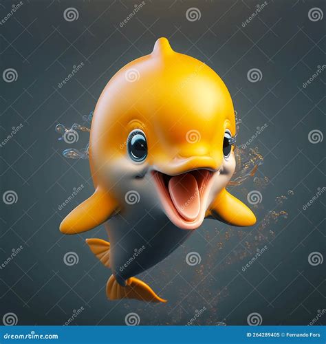 HAPPY DOLPHIN FACE EMOJI 3D Stock Illustration - Illustration of chats, dolphin: 264289405