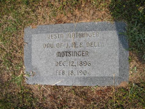 Vesta Motsinger Find A Grave Memorial