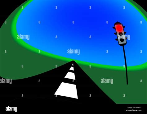 red light roadway stock photo alamy
