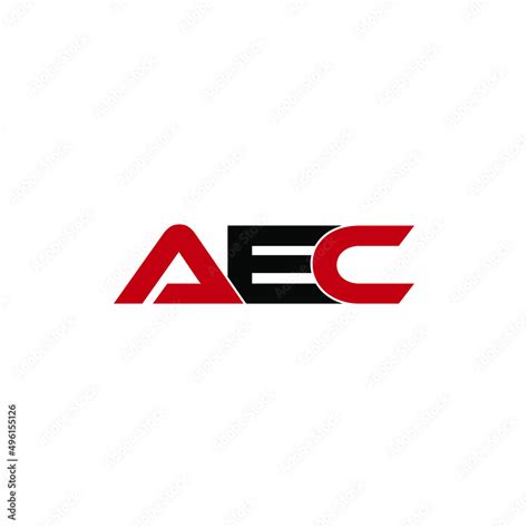 AEC letter design for logo and icon.AEC monogram logo.vector illustration with black background ...