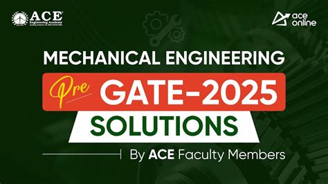 Pre Gate Exam Solutions For Mechanical Engg Detailed Solutions