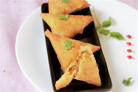 Meat Keema Samosa recipe, Lamb Samosa recipe