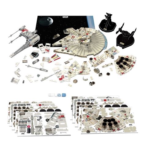 Star Wars 3D Puzzle 376 pc. Twin Pack – Star Wars Millennium Falcon and ...