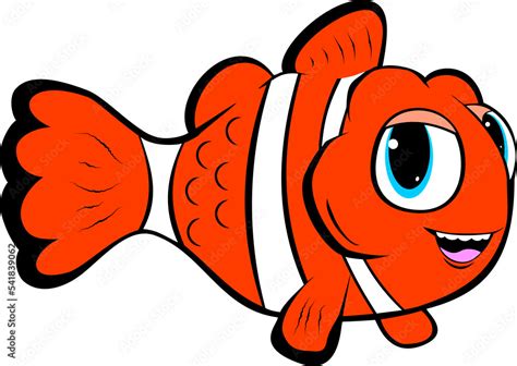 Cartoon Clown Fish PNG transparent background Stock Illustration ...