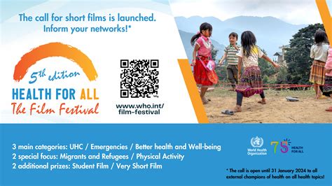 Launch Of The Th Call For Short Films By The Health For All Film