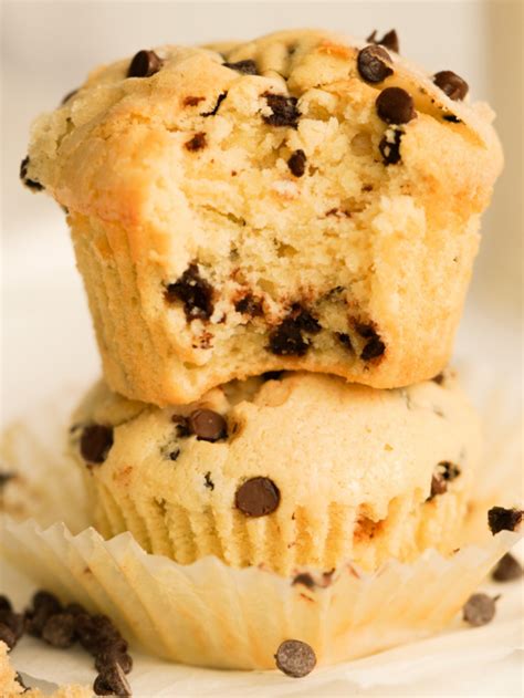 Easy Chocolate Chip Muffins Recipe Wellness By Kay