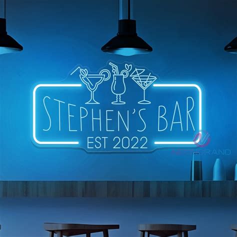 Lighted Bar Sign Etsy