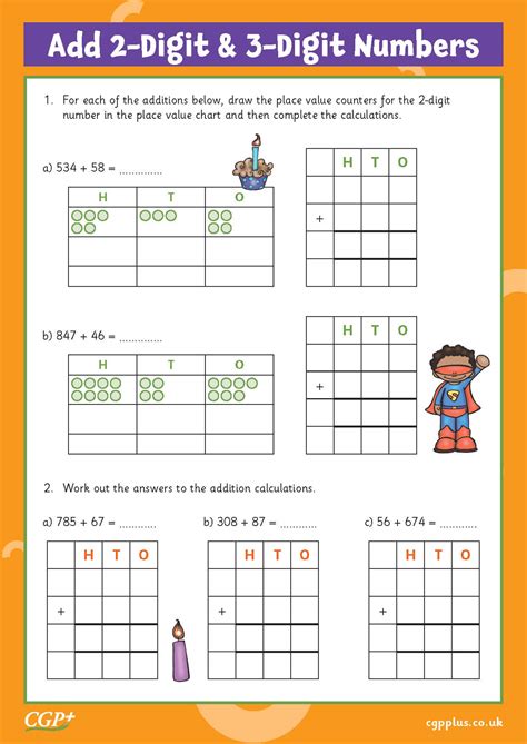 Adding Two And Three Digit Numbers Problems Foundation Year 3 CGP