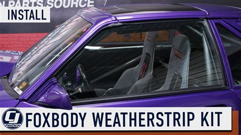 Fox Body Mustang T Top Weatherstrip Kit Full Install Ttop