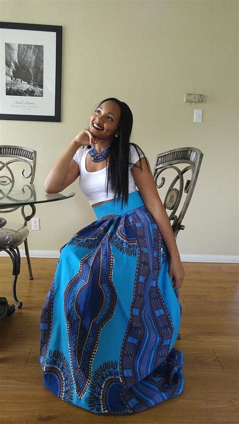 African Print Skirt African Maxi Skirt Dashiki Maxi Skirt Etsy African Print Skirt African