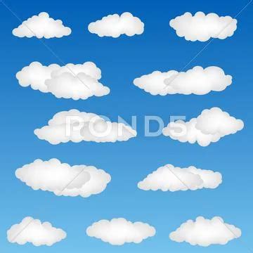 Cloud shapes ~ Clip Art ~ Download Now #65236811