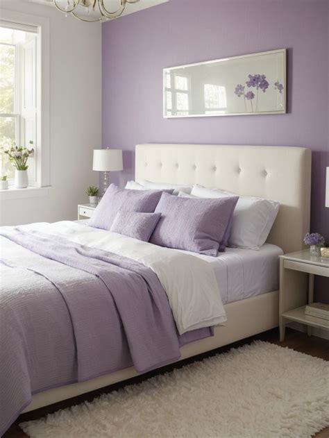 Lavish Your Bedroom with a Purple Accent Wall! in 2024 | Purple bedroom ...