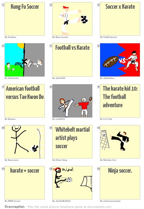 Kung Fu Soccer - Drawception