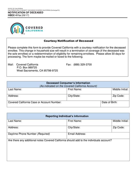 Fill Free Fillable Covered California Pdf Forms