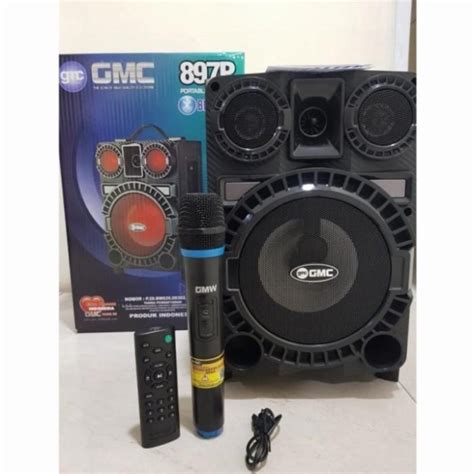 Jual Speaker Gmc 897p Portable Bluetooth Speker Mic Wireless Salon