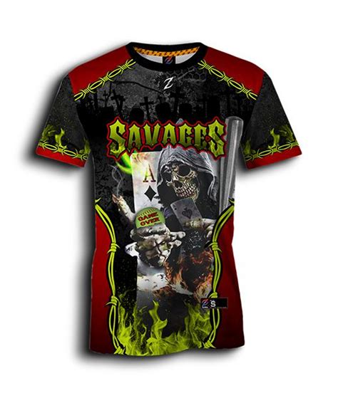 savages softball jerseys - full-dye custom softball uniform