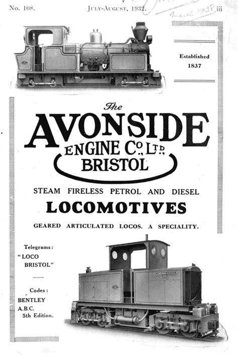 Avonside Engine Company Ltd. - 1932