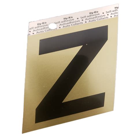 Gold Aluminum Numberletters 3″ Z My Sign Station