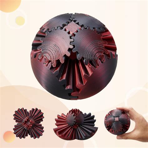 Amazon Gear Ball 3D Printed Gear Ball Spin Gear Sphere Cube