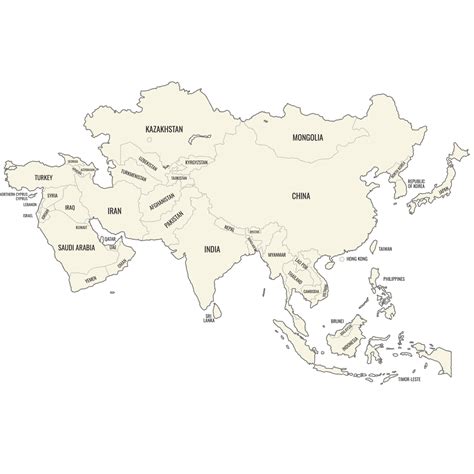 Map Of Asia Ultimaps