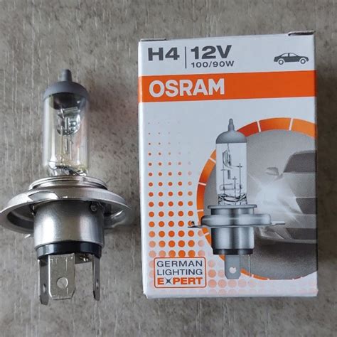 Jual Bohlam Lampu Halogen Standar OSRAM H4 12V 100 90W P43t Shopee