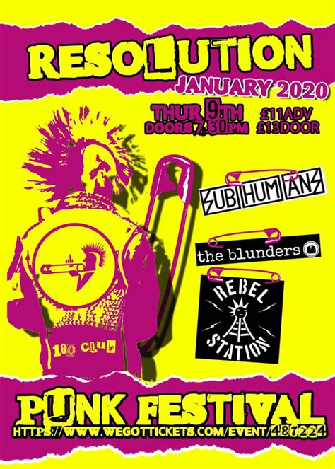 Subhumans Live Dates January 2020 The Hippies Now Wear Black