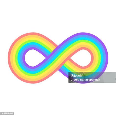 Ilustración De Infinito Arco Iris Abstracto Ilustración Vectorial Y Más