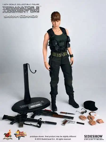 Terminator Judgment Day Movie Masterpiece Sarah Connor 16 Collectible Figure Hot Toys ToyWiz