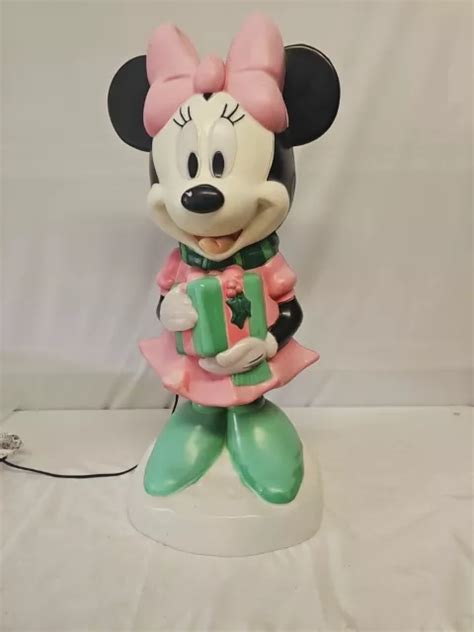 DISNEY GEMMY MINNIE Mouse Christmas Lighted Blow Mold 24 62 72