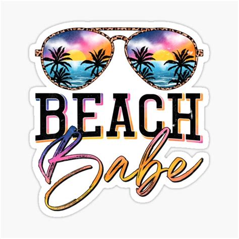 Beach Babe Sticker For Sale By Elgoro173 Redbubble