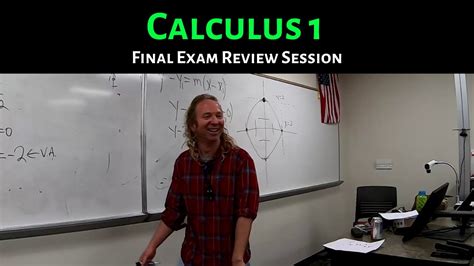 Calculus 1 Final Exam Review Youtube